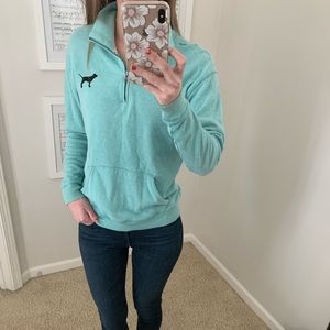 Pink quarter zip